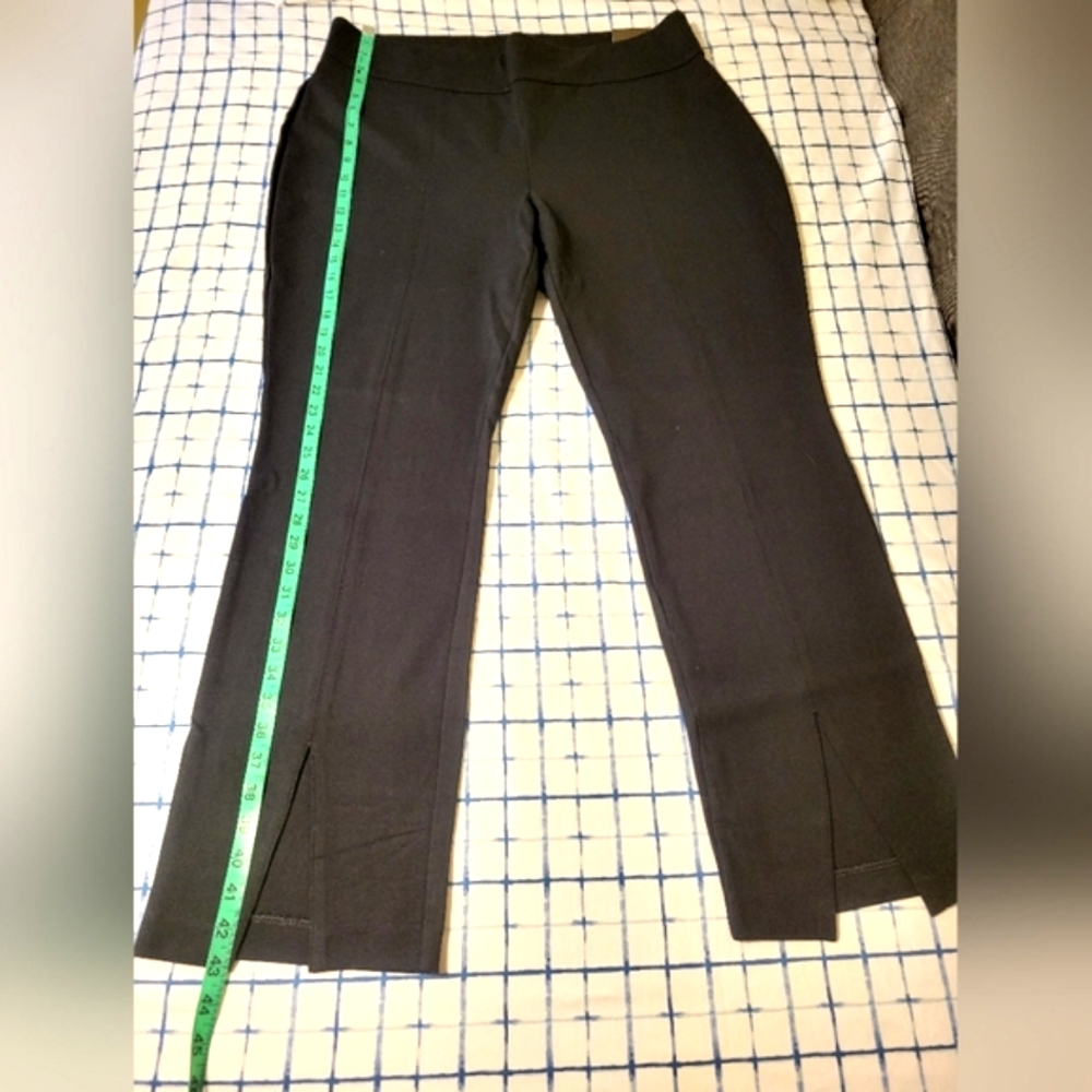 NWT Express High Waisted Front Vent Straight Pants Black XL